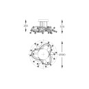 Zuma Line MX3481-1S-3BCT LED přisazené stropní svítidlo MAIA | 25W integrovaný LED zdroj | 2700-6000K