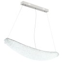 Globo 68524-40 LED závěsné stropní svítidlo KRISTALLA  | 40W integrovaný LED zdroj | 3400lm | 2700-6000K | dálkové ovládání | stmívač | chrom