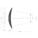 Globo 68524-40 LED závěsné stropní svítidlo KRISTALLA  | 40W integrovaný LED zdroj | 3400lm | 2700-6000K | dálkové ovládání | stmívač | chrom