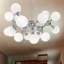 Ideal Lux 022277 přisazené stropní svítidlo Nodi 5x20W | G4 - chrom, bílá