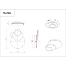 Globo 78414W LED nástěnné svítidlo ODONELL | 20W integrovaný LED zdroj | 1490lm | 3000K | bílá