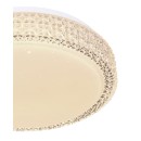 Globo 41749-12 LED stropní svítidlo Ovi 1x12W | 890lm | 2700-4200-6500K - třpytivý efekt, stmívatelné, bílá, opál