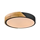 Italux PLF-13186-BK-WO LED přisazené stropní svítidlo Nastro | 24W LED | 2400lm | 3000K