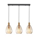 Italux PND-27812-3-BRO-AMB závěsné stropní svítidlo Zulo E27