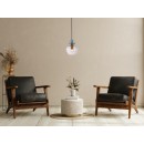 Italux PND-31882-1-GD-PK závěsné stropní svítidlo Fanda | 40W E27 | zlatá | růžová