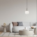 Italux PND-31981-1S-SC-WH závěsné stropní svítidlo Penzi | 40W E27 | stříbrná