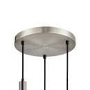 Italux PND-31981-3S-SC-WH závěsné stropní svítidlo Penzi | 40W E27 | stříbrná