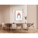 Italux PND-34362-3V-HBR-OPAL LED závěsné stropní svítidlo Ganti | 8W LED | 865lm | 3000K