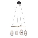 Italux PND-34375-4-BK LED závěsné stropní svítidlo Alani | 24W LED | 1931lm | 3000K