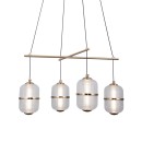 Italux PND-34375-4-BK LED závěsné stropní svítidlo Alani | 24W LED | 1931lm | 3000K