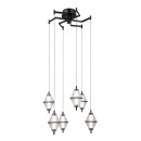 Italux PND-34395-6-BK LED závěsné stropní svítidlo Fuente | 30W LED | 1795lm | 3000K