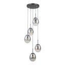 Italux PND-40825-5-BK závěsné stropní svítidlo Meolo E14