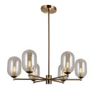 Italux PND-4215-6-HBR závěsné stropní svítidlo Perano | 6x5W G9