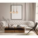 Italux PND-42361-3-BRO-AMB závěsné stropní svítidlo Favera | 3x40W E27