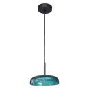 Italux PND-48529-BK-BLU LED závěsné stropní svítidlo Colle | 12W integrovaný LED zdroj | 3000K | zelená | černá