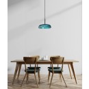 Italux PND-48529-BK-BLU LED závěsné stropní svítidlo Colle | 12W integrovaný LED zdroj | 3000K | zelená | černá