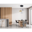 Italux PND-54637-3-BK-SG závěsné stropní svítidlo Ainale | 7W G9 | černá | pestrobarevná