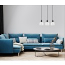 Italux PND-67594-3-BK+CL závěsné stropní svítidlo Lamezia E27