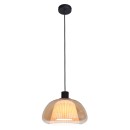 Italux PND-84638-BK-AMB závěsné stropní svítidlo Apiro | 7W E27 | černá | žlutá