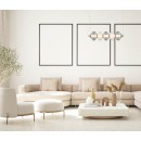 Italux PND-84938-4-BK LED závěsné stropní svítidlo Testa | 19W LED | 1200lm | 3000K