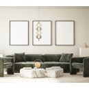Italux PND-84938-4V-BK LED závěsné stropní svítidlo Testa | 16W LED | 1000lm | 3000K
