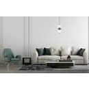 Italux PND-94921-2A-BK LED závěsné stropní svítidlo Balos | 10W integrovaný LED zdroj | 3000K | černá | šedá | opálová