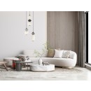 Italux PND-94921-4R-BK LED závěsné stropní svítidlo Balos | 19W integrovaný LED zdroj | 3000K | šedá | opálová