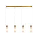 Italux PND-95331-4-BRSS závěsné stropní svítidlo Santos G9