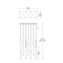 Zuma Line P0461-11A-B5SC LED závěsné stropní svítidlo LOYA | 5W integrovaný LED zdroj