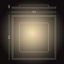 Philips Hue 32162/31/P6 LED stropní panelové svítidlo Aurelle 1x46,5W | 4200lm | 2200-6500K - Bluetooth, s dálkovým ovladačem