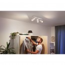 Philips Hue 50463/31/P7 LED stropní bodové svítidlo Buratto 3x5,5W | 750lm | 2200-6500K - White Ambiance, stmívatelné, bílá