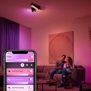 Philips Hue 50608/30/P7 LED přisazený lustr Centris 3x5,7W+25W | GU10 | 3150lm | 2000-6500K | RGB - Bluetooth, inteligentní