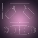 Philips Hue 50632/30/P7 stropní svítidlo 2x5,7W|GU10|2000-6500K|RGB - White and Color Ambiance