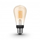 Philips Hue 8718699688868 LED žárovka Filament 1x7W | E27 | 550lm | 2100K - Bluetooth, White