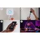 Philips Hue 8718699696917 Starter kit 3x LED žárovka + 2x ovladač Dimmer Switch + Bridge 9W | E27 | 806lm | 2200-6500K - White and Color Ambiance