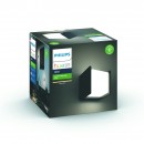 Philips Hue 8719514382800 LED venkovní nástěnné svítidlo Fuzo 1x15W | 1160lm | 2700K | IP44 - White, antracit