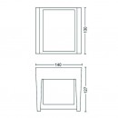 Philips Hue 8719514382800 LED venkovní nástěnné svítidlo Fuzo 1x15W | 1160lm | 2700K | IP44 - White, antracit