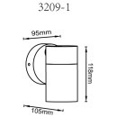 Globo PIPER 3209-1 bodové nástěnné svítidlo GU10