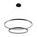 Zuma Line PL210503-800+1200-BK LED závěsné stropní svítidlo CARLO | 65W integrovaný LED zdroj