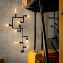 Ideal Lux 136721 stojací lampa Plumber 2x60W|E27 - černá
