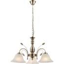Globo 69007-3H závěsné svítidlo Posadas 3x60W | E27 - mosaz, bílá