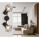 Globo 54017-2 přisazené stropní bodové svítidlo Priska 2x40W | E27 - černá