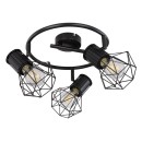 Globo54017-3 přisazené stropní svítidlo Priska 2x40W | E27 - černá