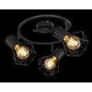 Globo54017-3 přisazené stropní svítidlo Priska 2x40W | E27 - černá