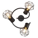 Globo54017-3 přisazené stropní svítidlo Priska 2x40W | E27 - černá