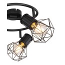 Globo54017-3 přisazené stropní svítidlo Priska 2x40W | E27 - černá
