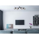 Globo 54017-4 přisazené stropní svítidlo Priska 4x40W | E27 - černá