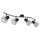 Globo 54017-4 přisazené stropní svítidlo Priska 4x40W | E27 - černá