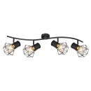 Globo 54017-4 přisazené stropní svítidlo Priska 4x40W | E27 - černá