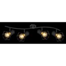 Globo 54017-4 přisazené stropní svítidlo Priska 4x40W | E27 - černá